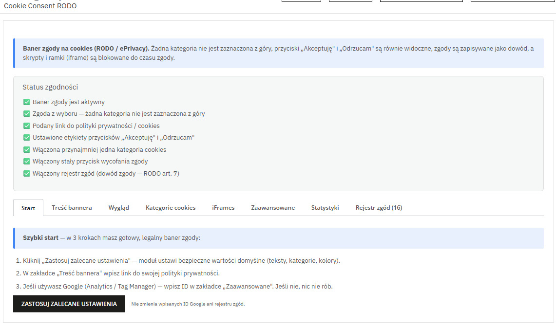 GDPR Cookie Consent Banner for PrestaShop | Consent Mode v2