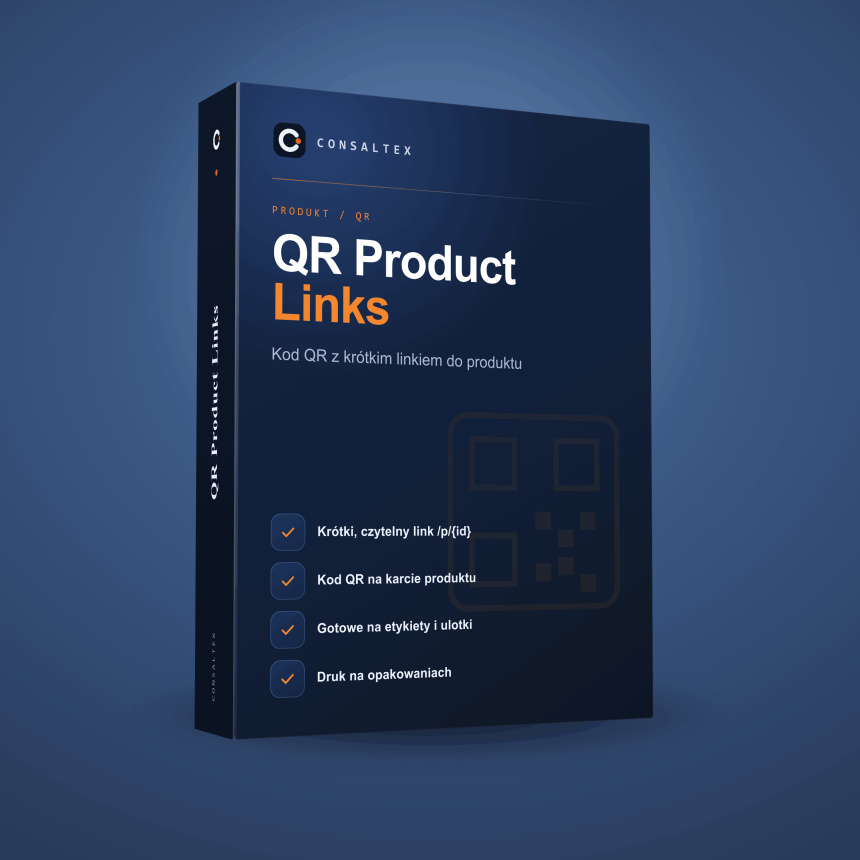 Product QR code in PrestaShop — short link for labels
