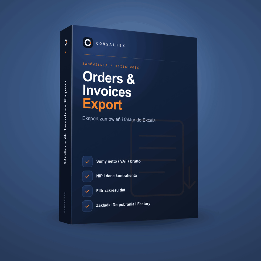 PrestaShop orders & invoices export to Excel