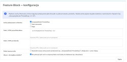 Wyróżniony block cech produktu — PrestaShop