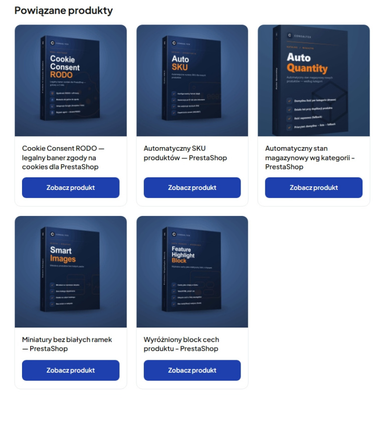 Related Products on CMS Pages - PrestaShop Module